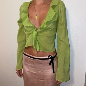 Super cute tie up top